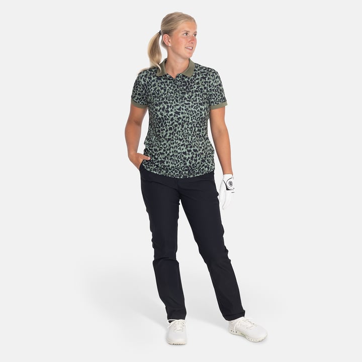 W Tech Hidden Button Pique AOP Le noir Bogeys & Birdies