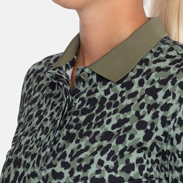 W Tech Hidden Button Pique AOP Le noir Bogeys & Birdies