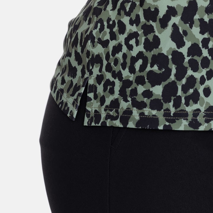 W Tech Hidden Button Pique AOP Le noir Bogeys & Birdies