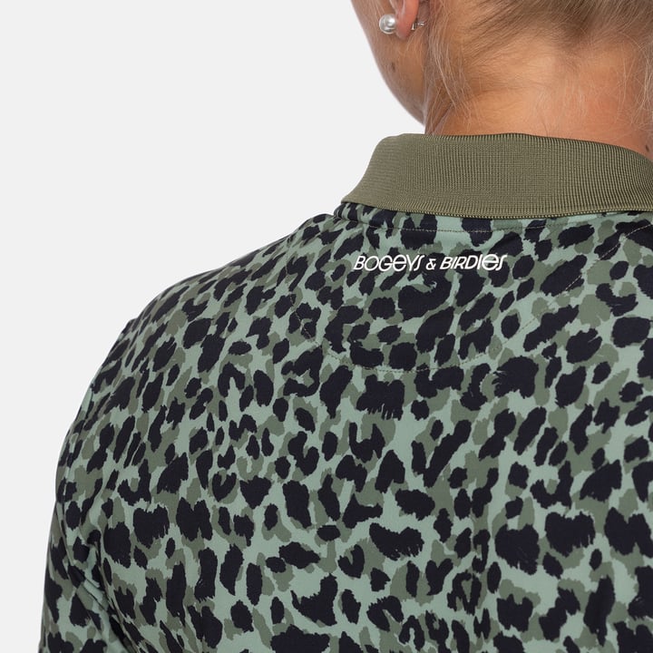 W Tech Hidden Button Pique AOP Le noir Bogeys & Birdies