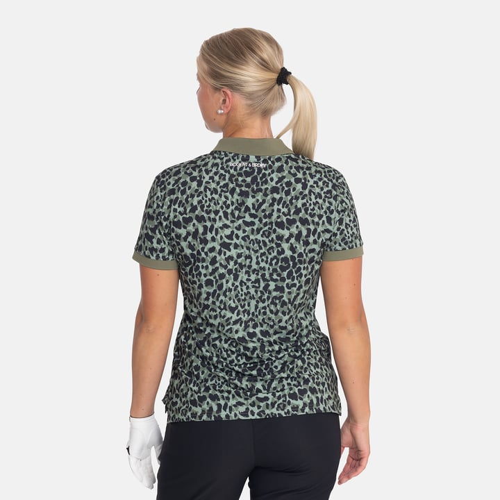 W Tech Hidden Button Pique AOP Le noir Bogeys & Birdies