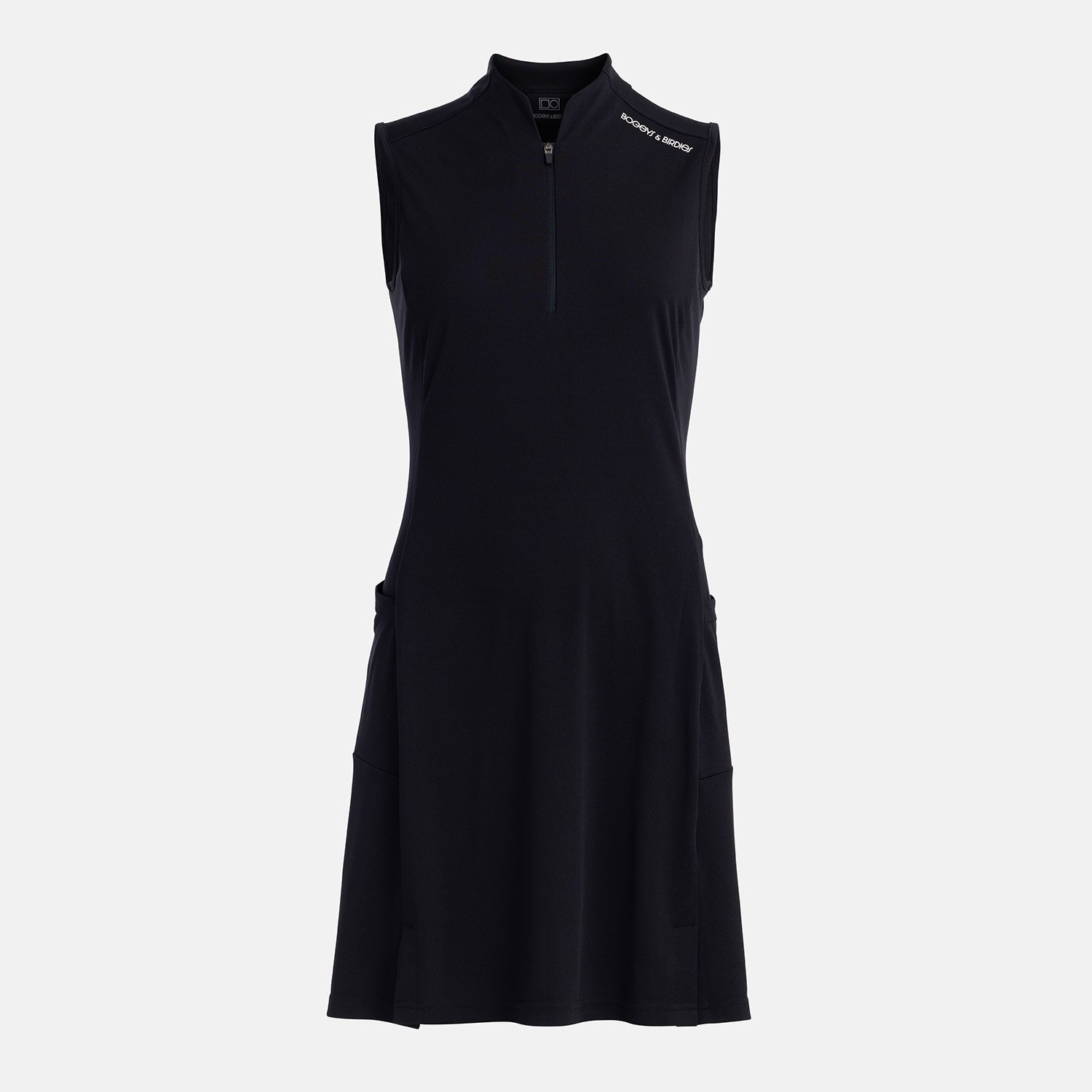 W Tech Dress Zip Collar Svart Bogeys & Birdies