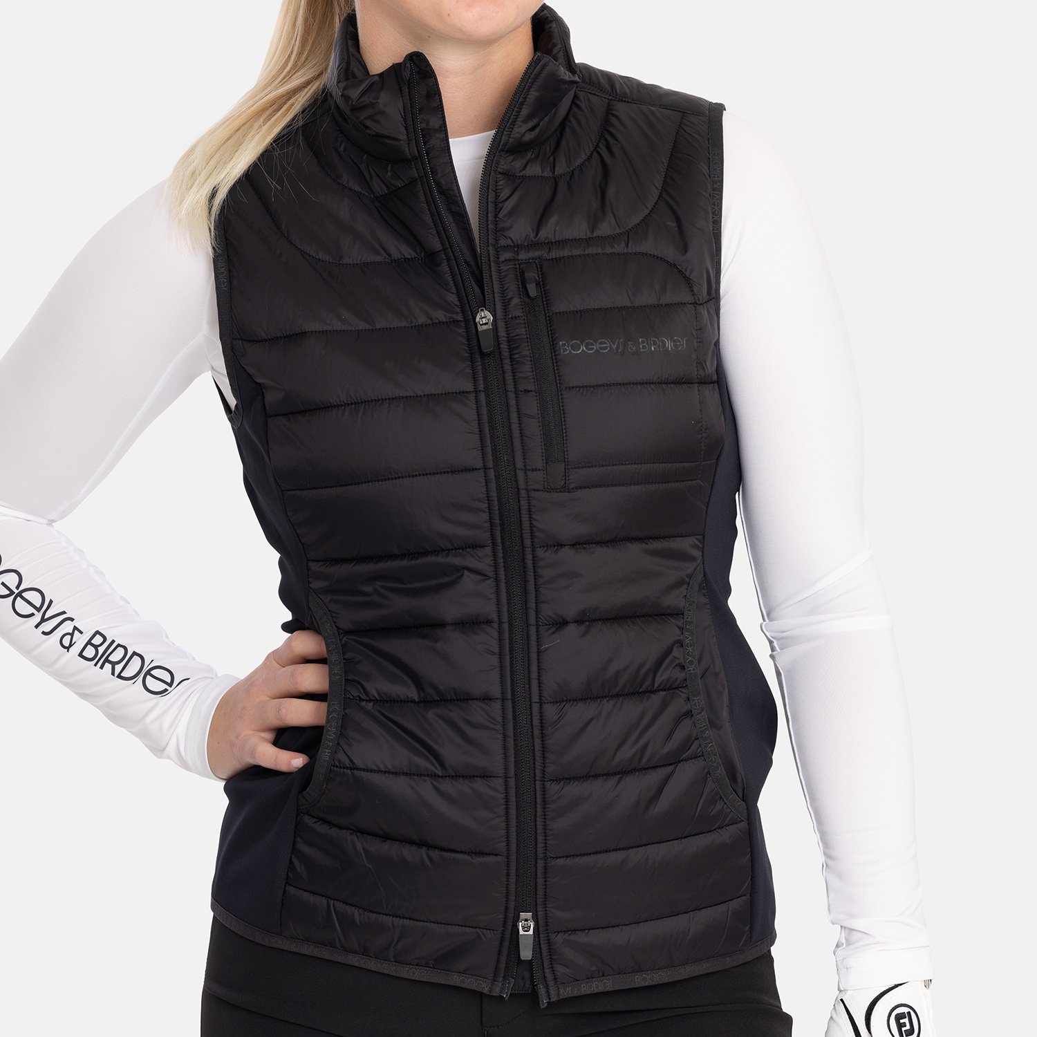 W Hybrid Padded Vest Le noir Bogeys & Birdies