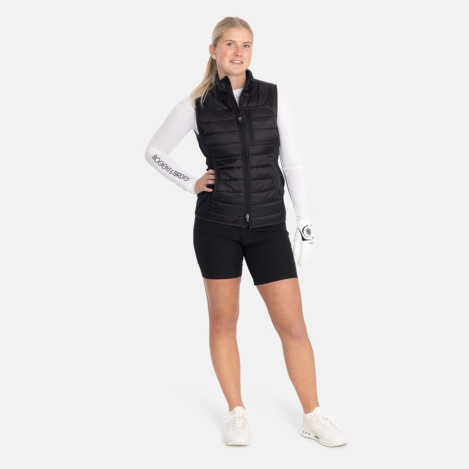 W Hybrid Padded Vest Le noir Bogeys & Birdies