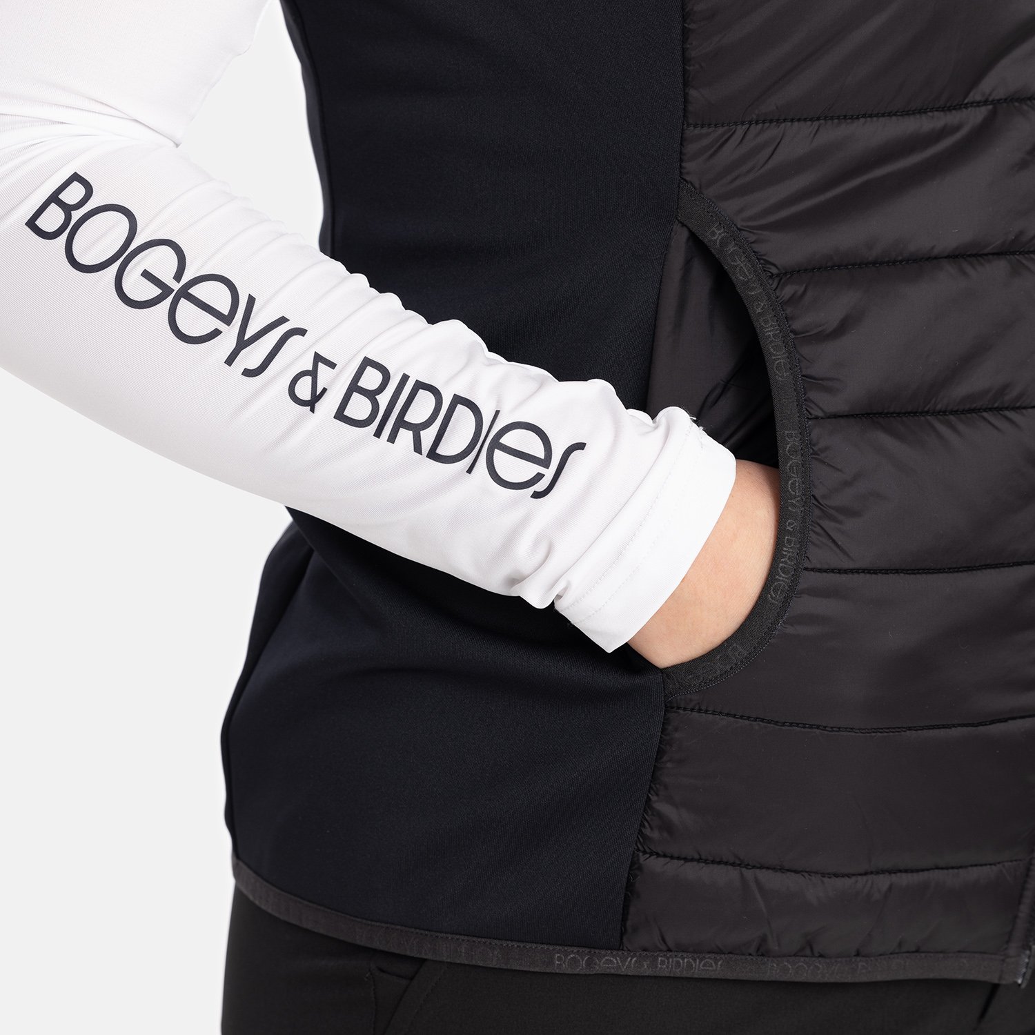W Hybrid Padded Vest Le noir Bogeys & Birdies