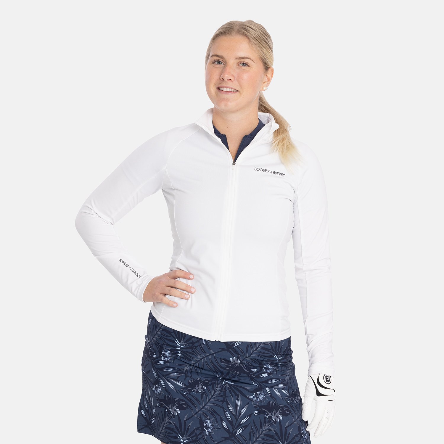 W Mid Layer Full-Zip 2.0 Blanche Bogeys & Birdies