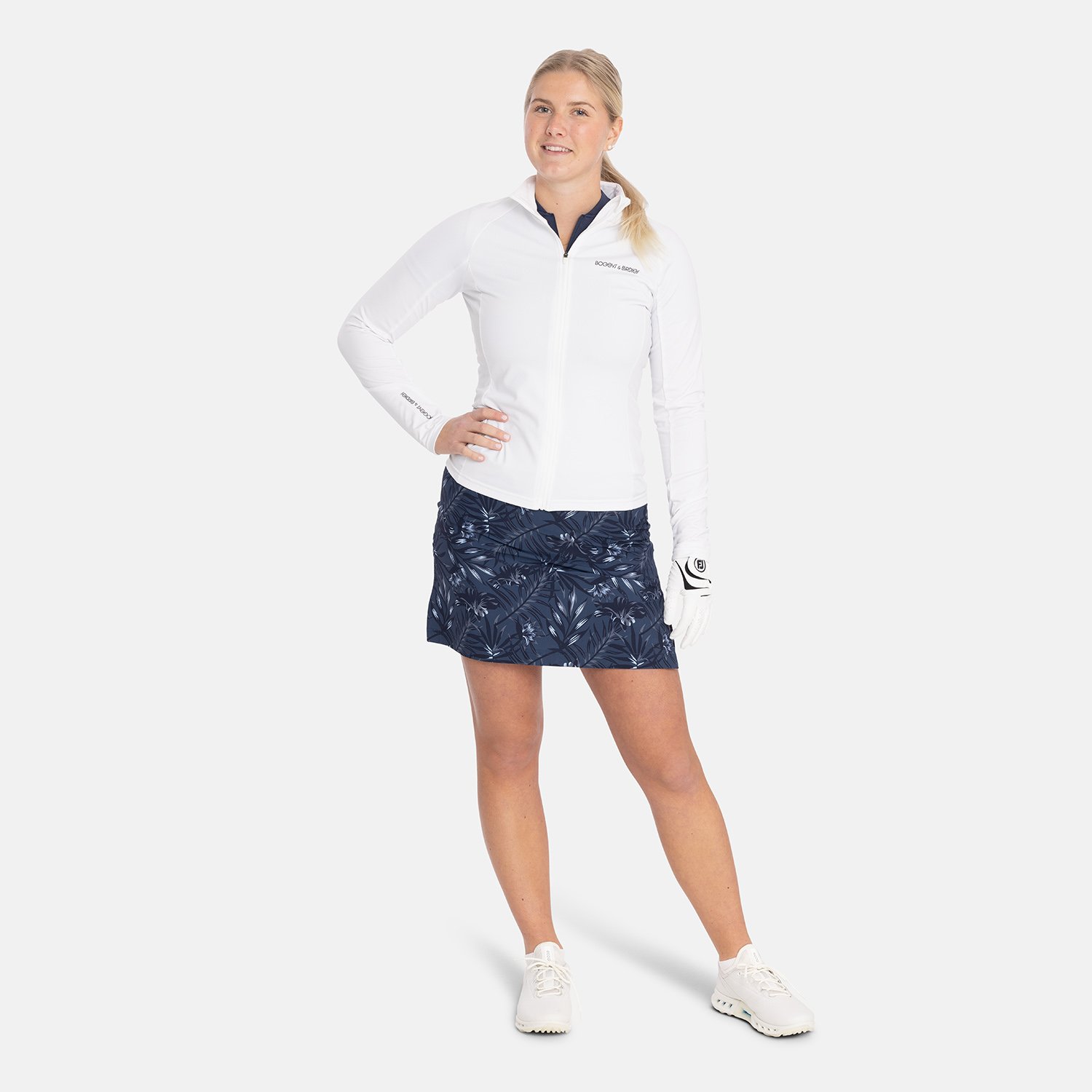W Mid Layer Full-Zip 2.0 Blanche Bogeys & Birdies