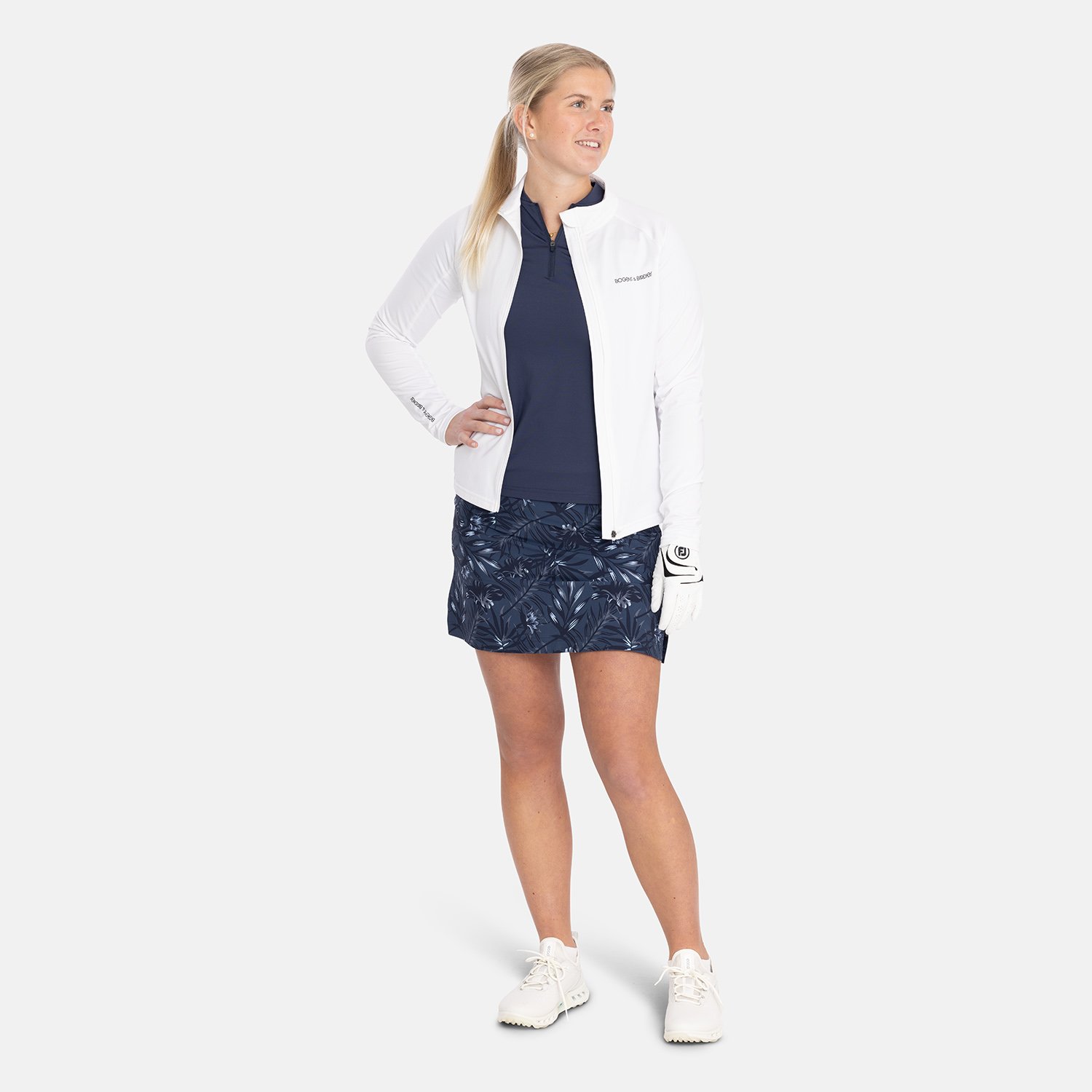 W Mid Layer Full-Zip 2.0 Blanche Bogeys & Birdies