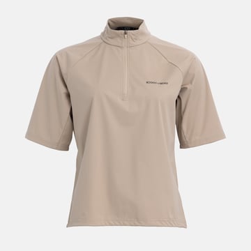 W Windbreaker SS 1/4 Zip Beige Bogeys & Birdies