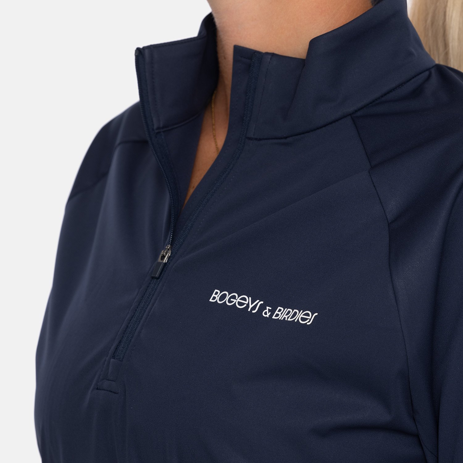 W Windbreaker SS 1/4 Zip Blau Bogeys & Birdies