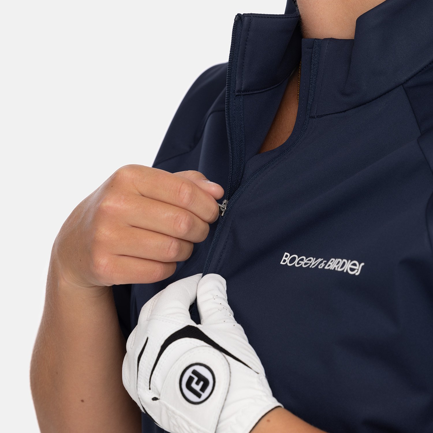 W Windbreaker SS 1/4 Zip Blau Bogeys & Birdies