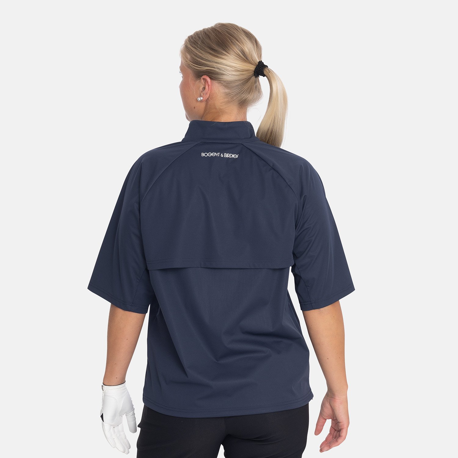 W Windbreaker SS 1/4 Zip Blau Bogeys & Birdies