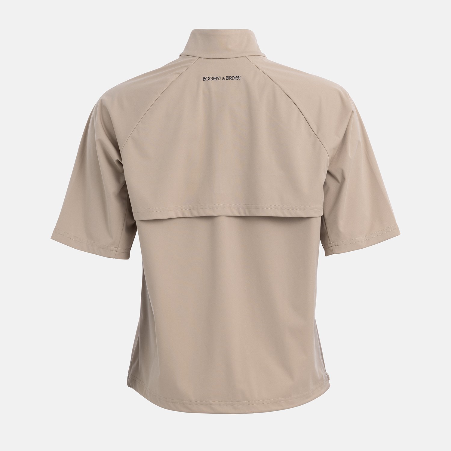 W Windbreaker SS 1/4 Zip Beige Bogeys & Birdies