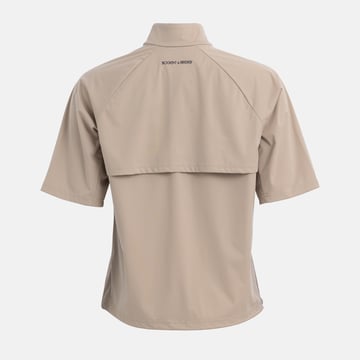 W Windbreaker SS 1/4 Zip Beige Bogeys & Birdies