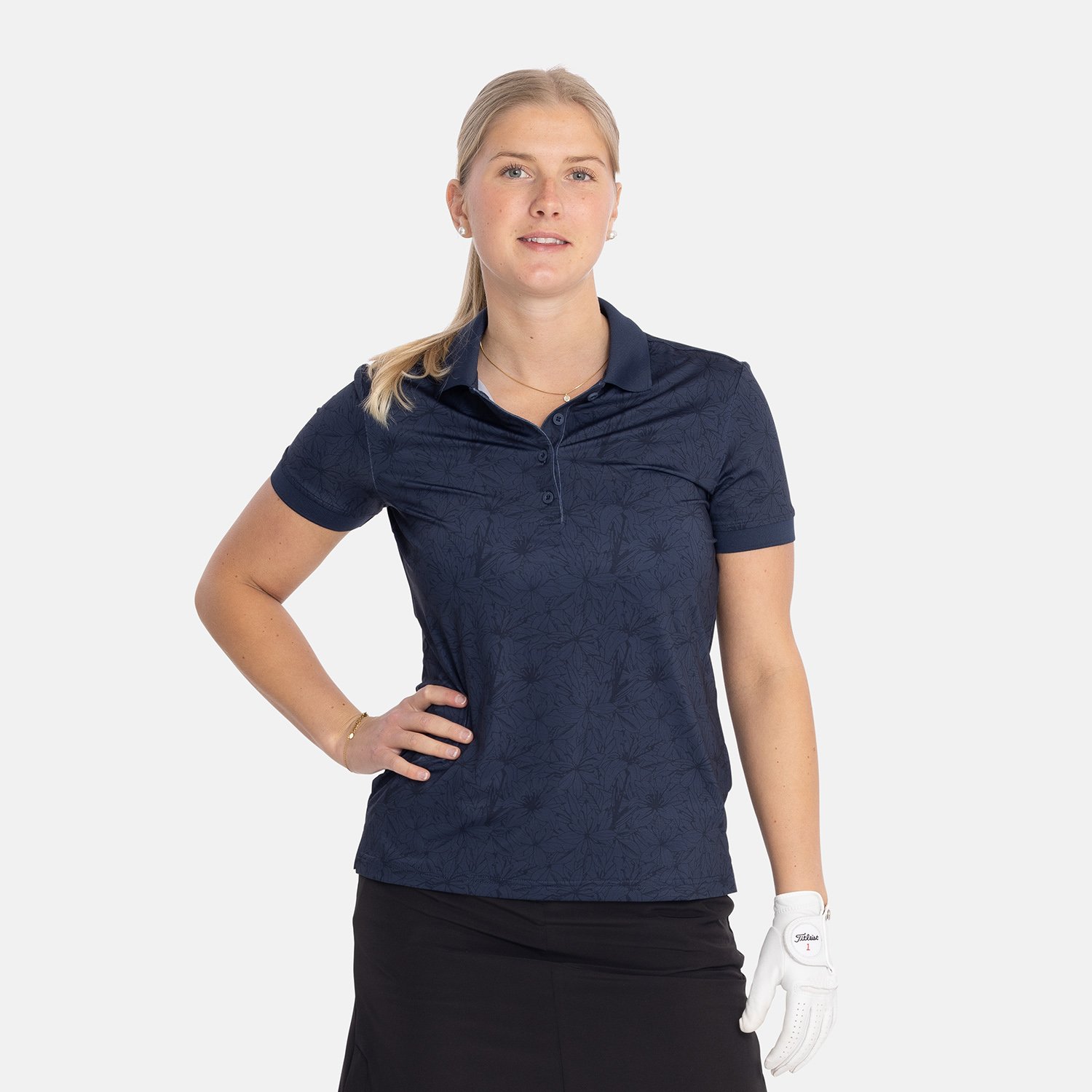 W Tech Button Pique AOP Bogeys & Birdies