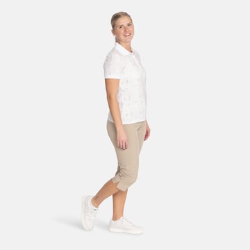 W Tech Button Pique AOP Hvit Bogeys & Birdies