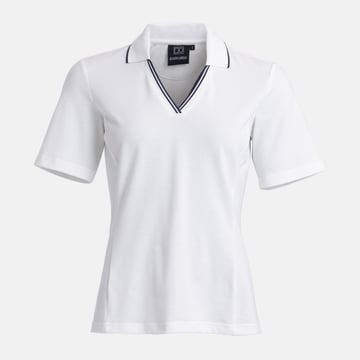 W Cotton Mix Open Collar Hvit Bogeys & Birdies