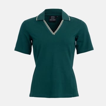 W Cotton Mix Open Collar Vihreä Bogeys & Birdies