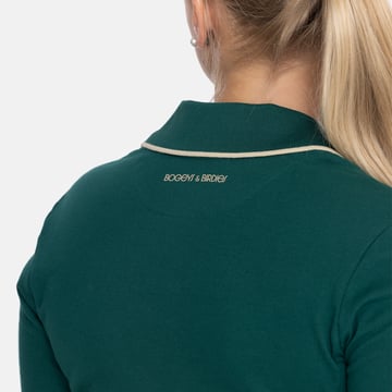W Cotton Mix Open Collar Vihreä Bogeys & Birdies