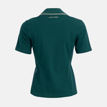 W Cotton Mix Open Collar Vihreä Bogeys & Birdies