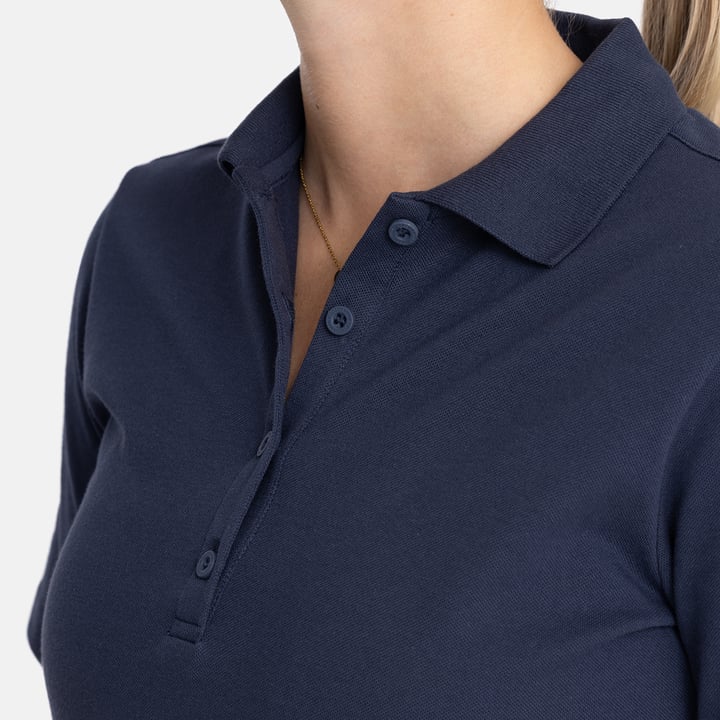 W Cotton Mix Classic Button Blå Bogeys & Birdies