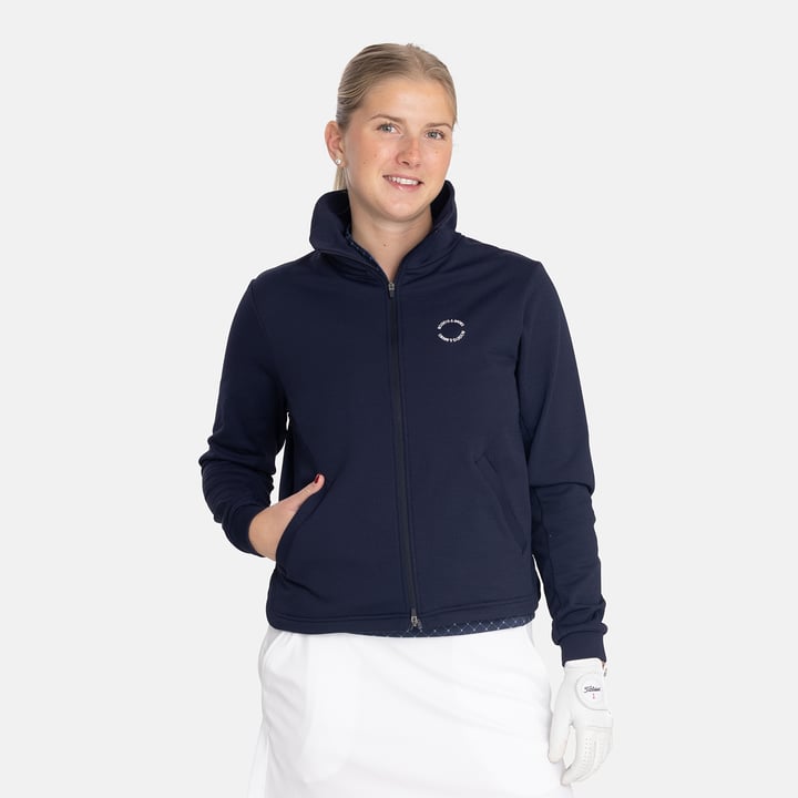 W Mid Layer Full Zip Blå Bogeys & Birdies