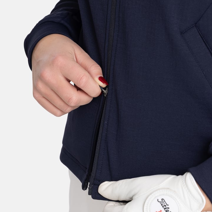 W Mid Layer Full Zip Blå Bogeys & Birdies
