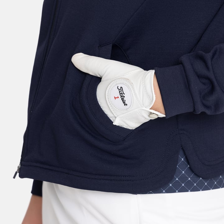 W Mid Layer Full Zip Blå Bogeys & Birdies