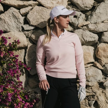 W Knitted V-Neck Sweater Bogeys & Birdies