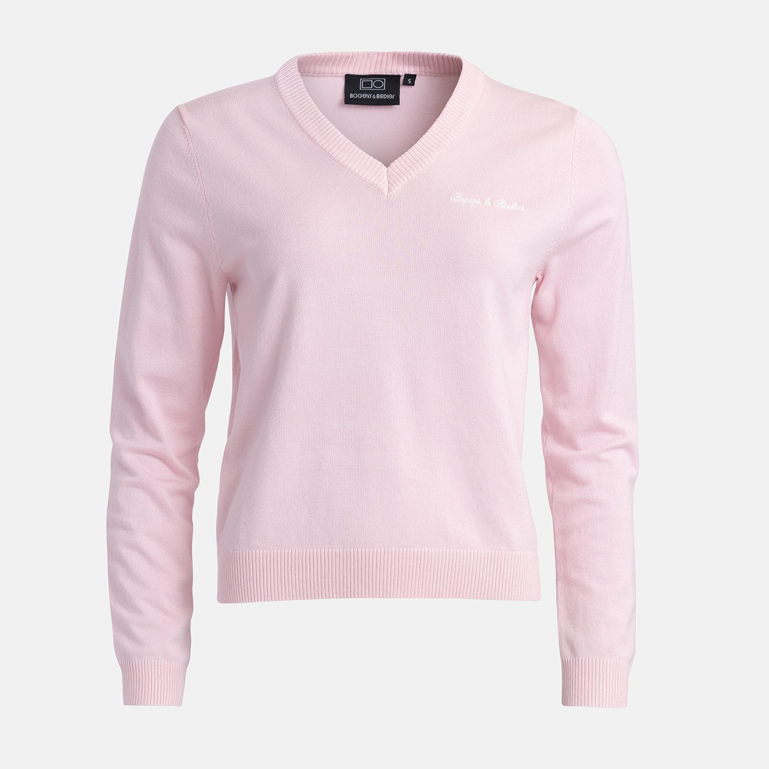 W Knitted V-Neck Sweater Bogeys & Birdies