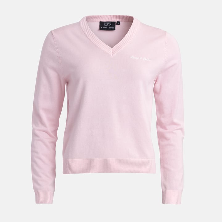 W Knitted V-Neck Sweater Bogeys & Birdies