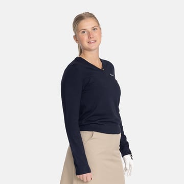 W Knitted V-Neck Sweater Sininen Bogeys & Birdies