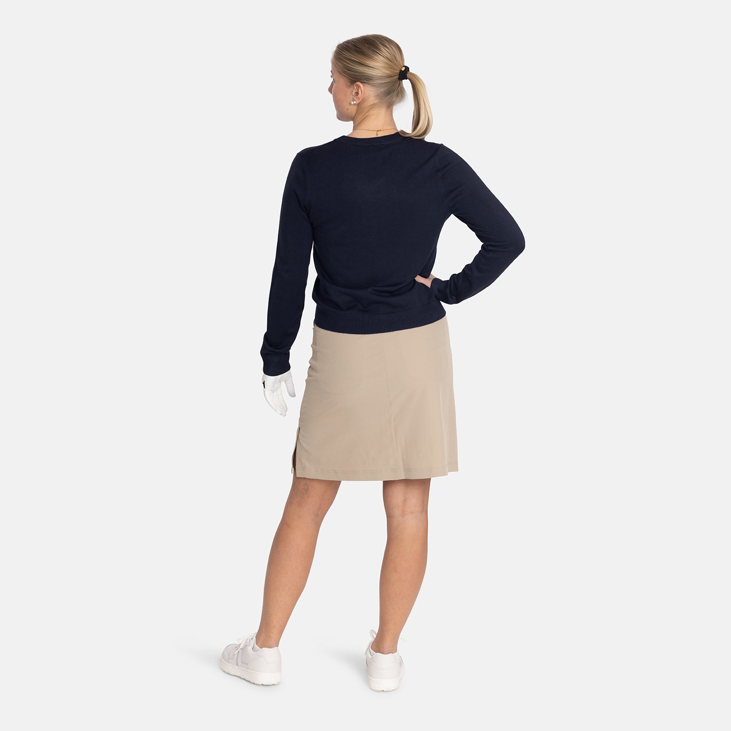 W Knitted V-Neck Sweater Sininen Bogeys & Birdies