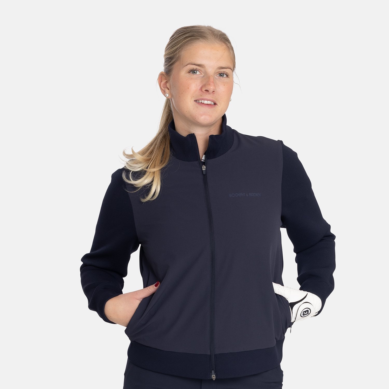 W Windbreaker Knitted Blå Bogeys & Birdies W Windbreaker Knitted Blå Bogeys & Birdies