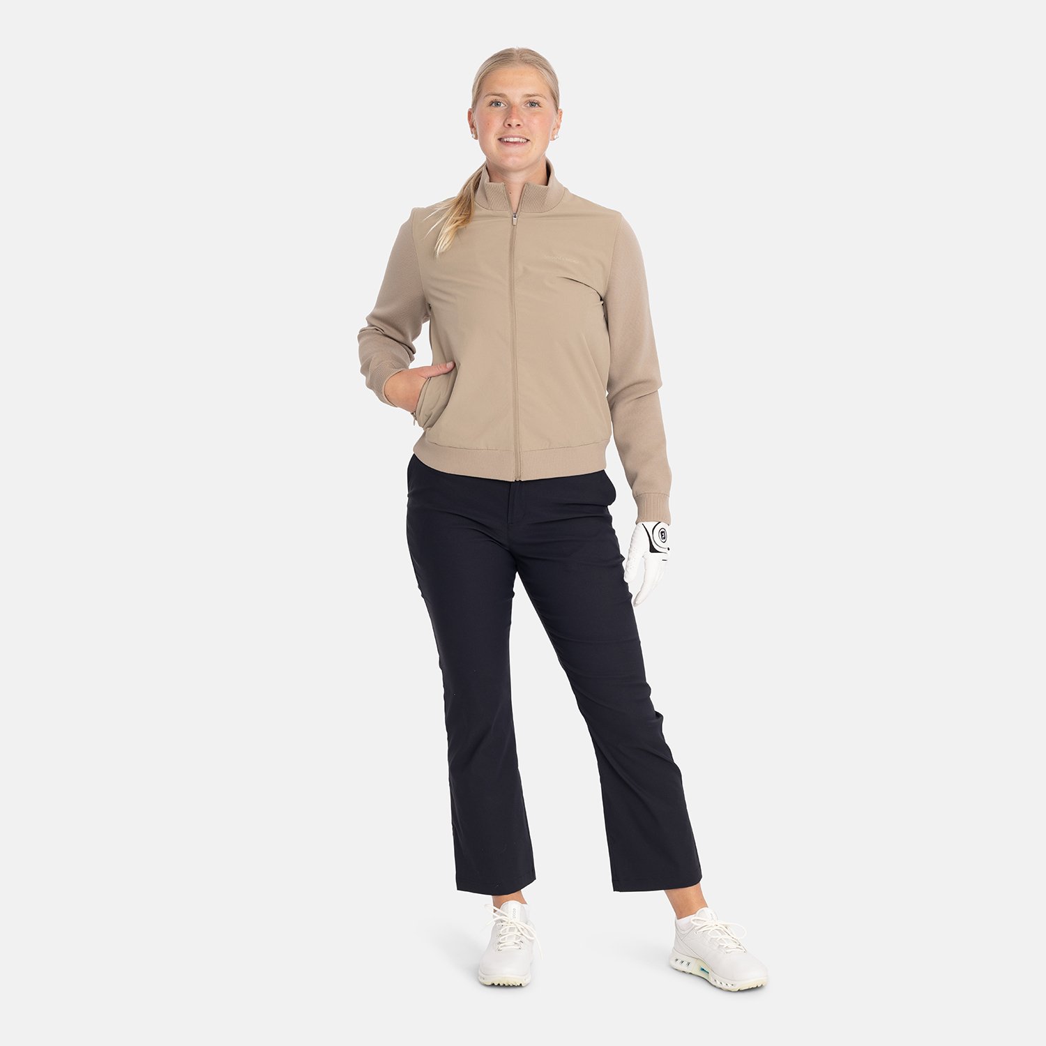 W Windbreaker Knitted Beige Bogeys & Birdies W Windbreaker Knitted Beige Bogeys & Birdies