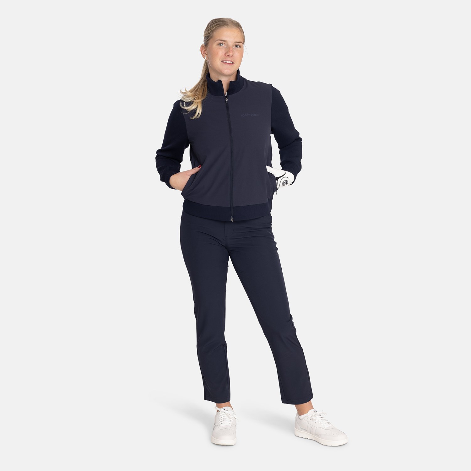 W Windbreaker Knitted Blå Bogeys & Birdies W Windbreaker Knitted Blå Bogeys & Birdies