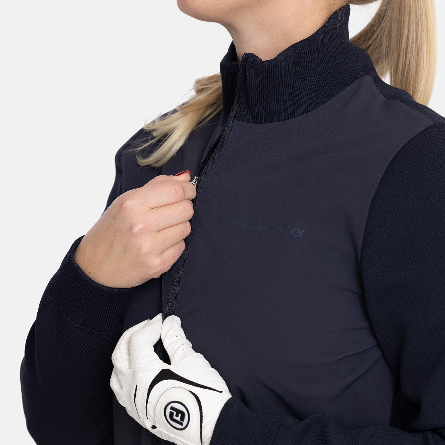 W Windbreaker Knitted Blå Bogeys & Birdies W Windbreaker Knitted Blå Bogeys & Birdies