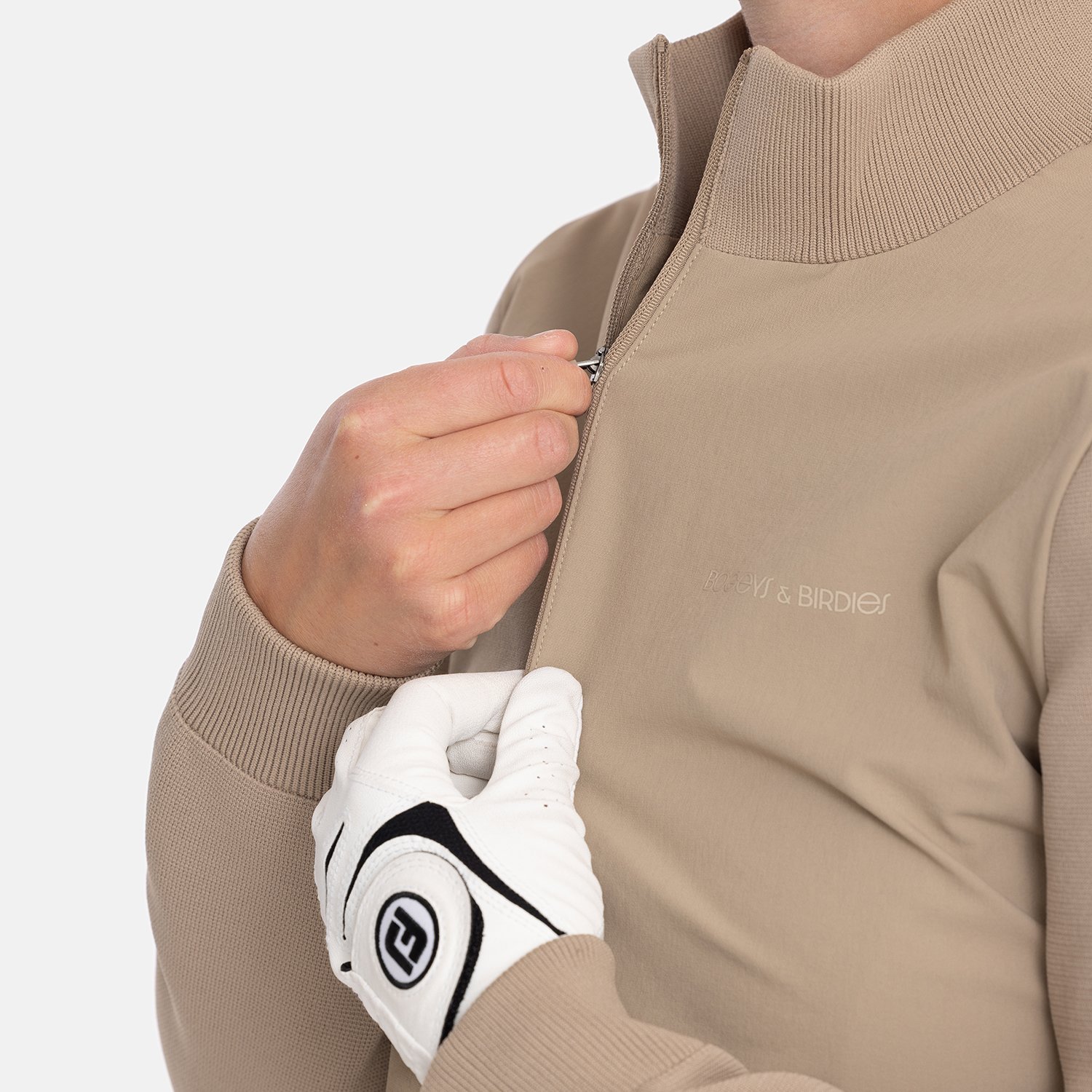 W Windbreaker Knitted Beige Bogeys & Birdies W Windbreaker Knitted Beige Bogeys & Birdies