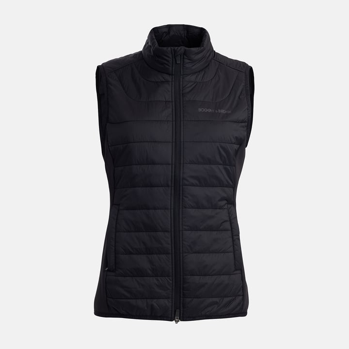 W Hybrid Padded Vest Svart Bogeys & Birdies