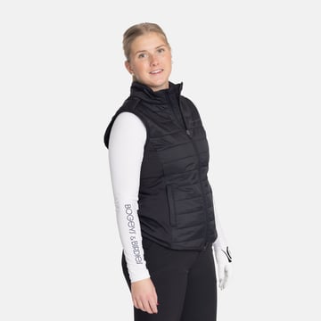 W Hybrid Padded Vest Svart Bogeys & Birdies