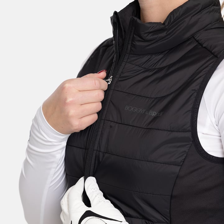 W Hybrid Padded Vest Svart Bogeys & Birdies