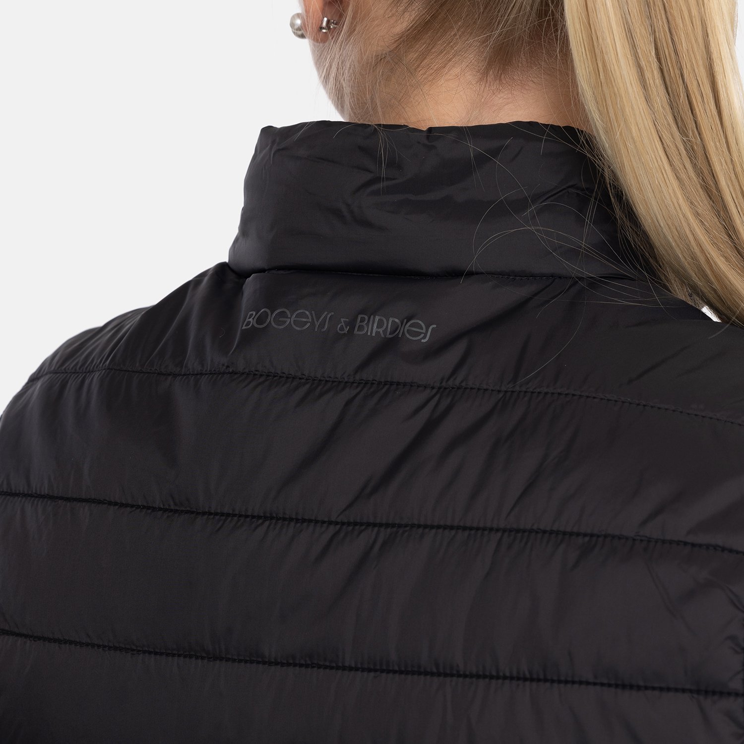 W Hybrid Padded Vest Svart Bogeys & Birdies