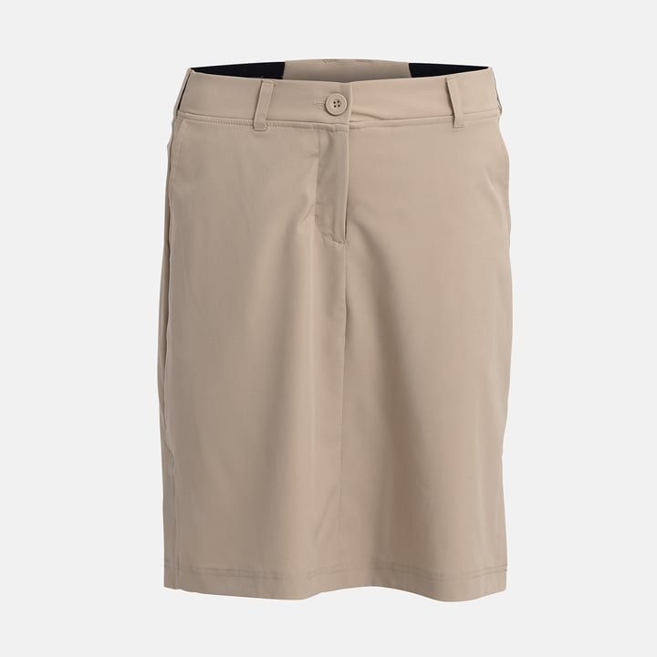 W Woven Stretch Skort Beige Bogeys & Birdies