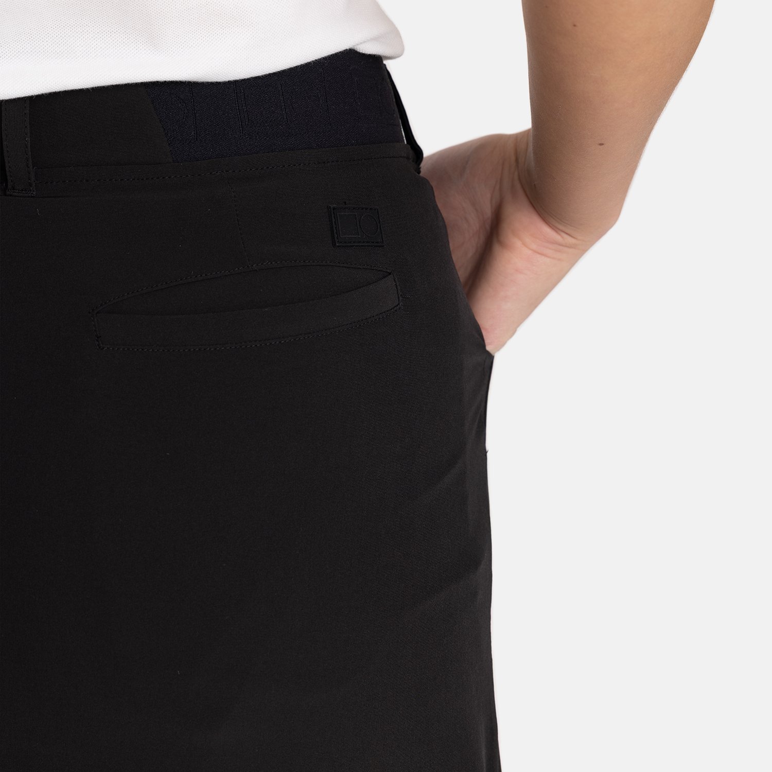 W Woven Stretch Skort Musta Bogeys & Birdies