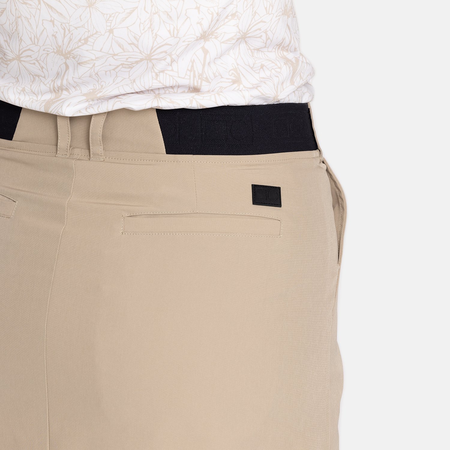 W Woven Stretch Skort Beige Bogeys & Birdies