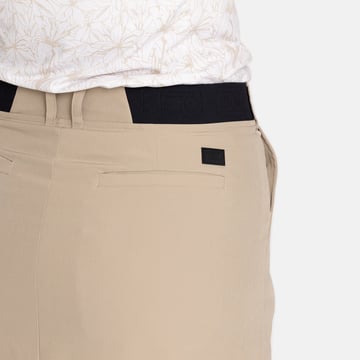 W Woven Stretch Skort Beige Bogeys & Birdies