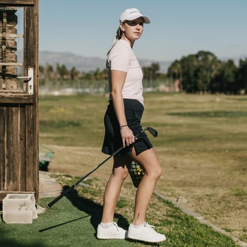 W Tech Jersey Skort Svart Bogeys & Birdies