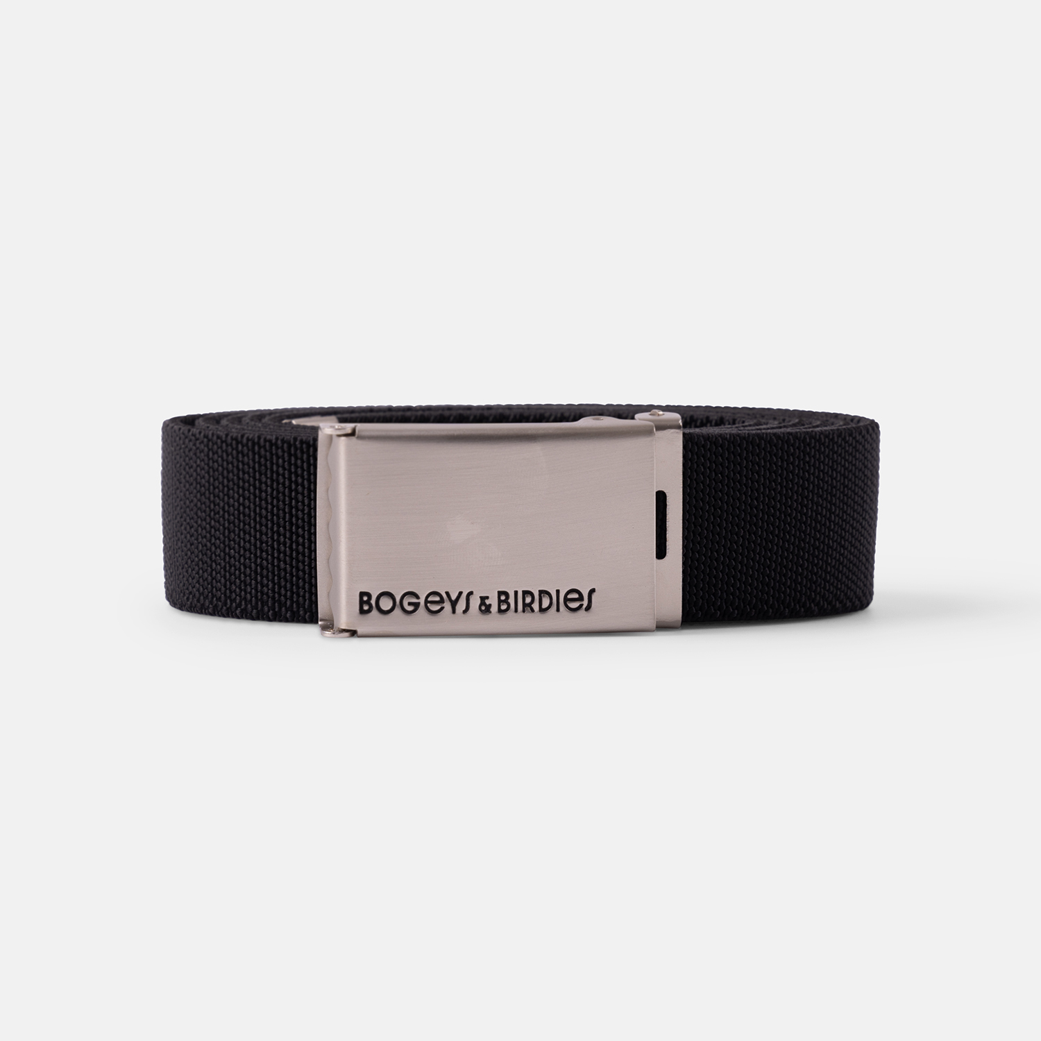 W Buckle Belt Schwarz