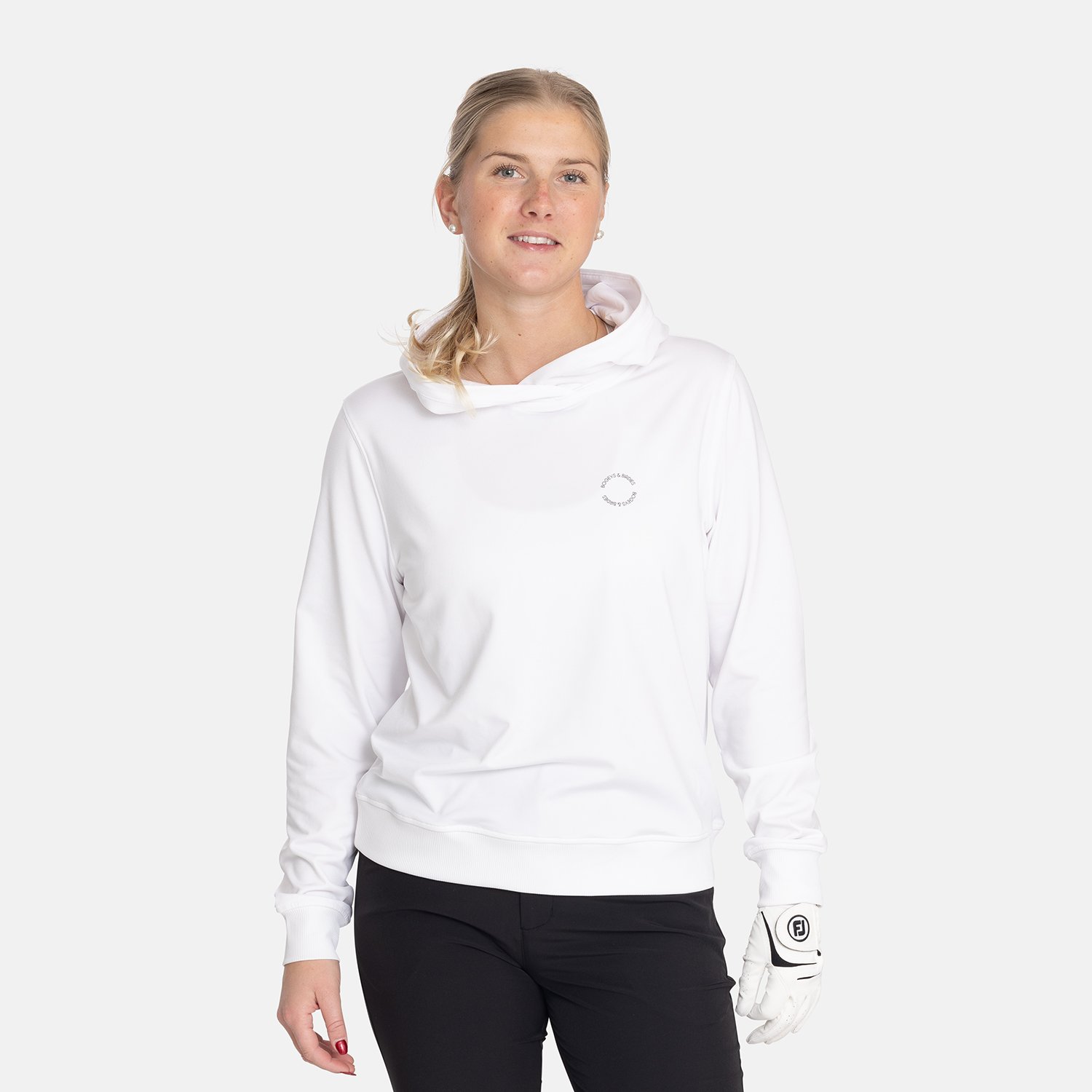 W Tech Hood White Bogeys & Birdies