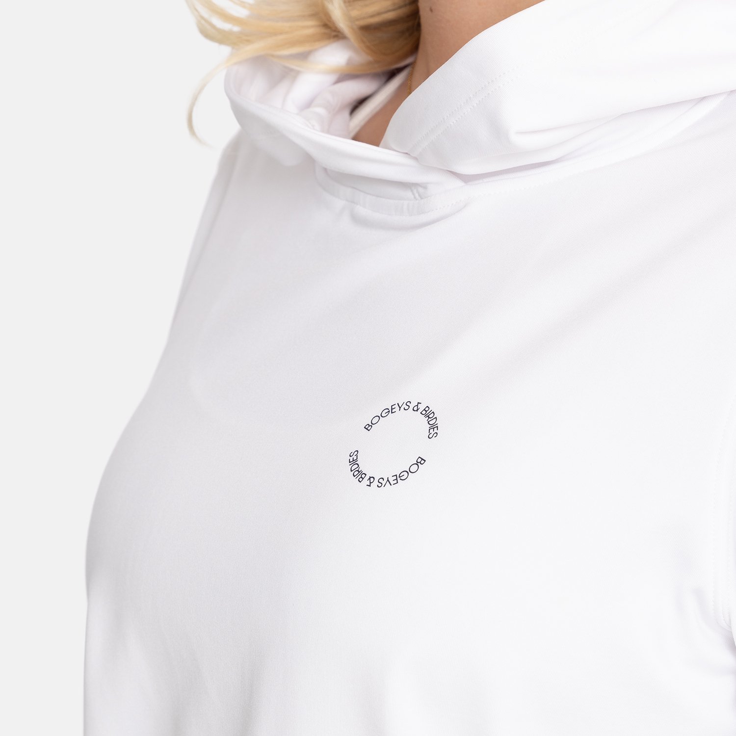 W Tech Hood White Bogeys & Birdies